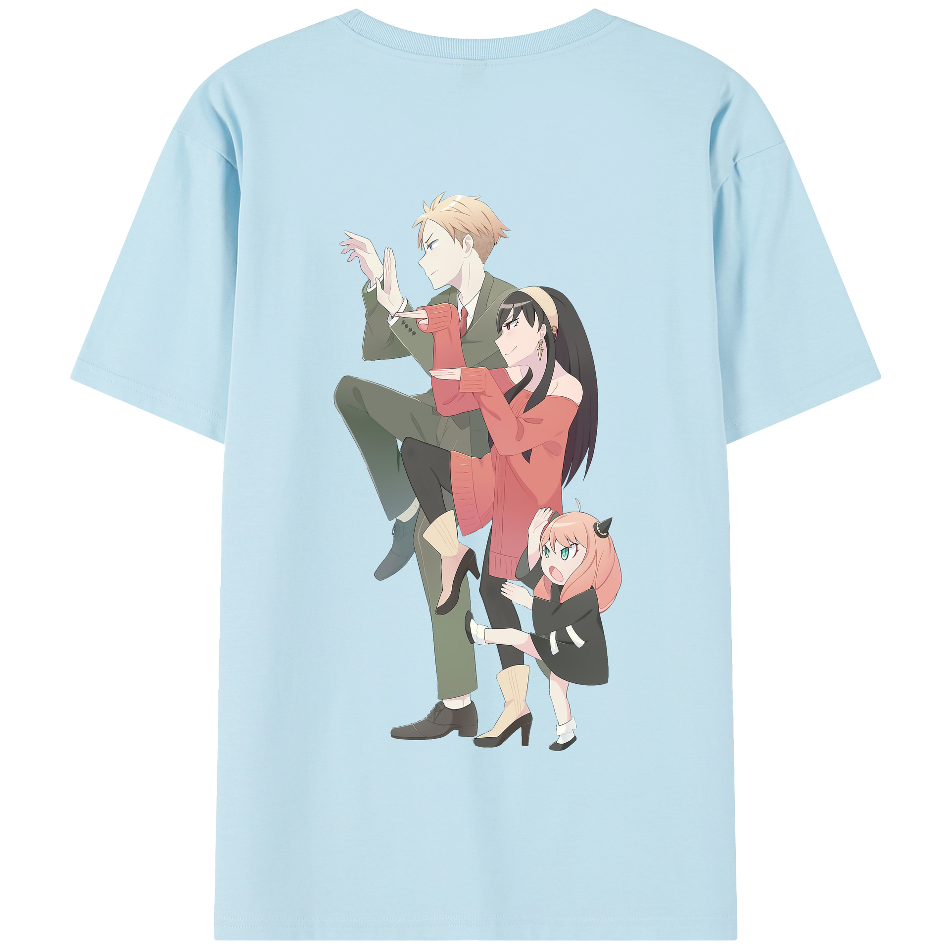 （画像用） SPY×FAMILY间谍家家酒 綿100％半袖Tシャツ（背面プリント）